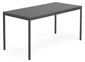 AJ Produkty Psací stůl QBUS, 4 nohy, 1600x800 mm, černý rám, černá