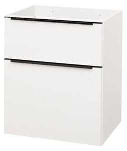Mereo Mereo, Mailo, koupelnová skříňka 61 cm, bílá, dub, antracit, CN510SB