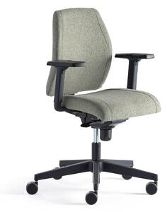 AJ Produkty Kancelářská židle LANCASTER, nízké opěradlo, zelenomodrá