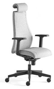 AJ Produkty Kancelářská židle LANCASTER, vysoké opěradlo, stříbrnošedá