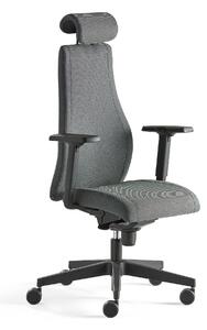 AJ Produkty Kancelářská židle LANCASTER, vysoké opěradlo, antracitová