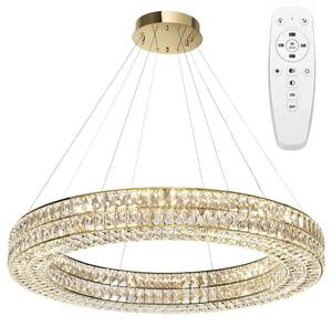Toolight Toolight, LED stropní svítidlo 80cm + dálkový ovladač, APP1569-CP, zlatá, OSW-06988
