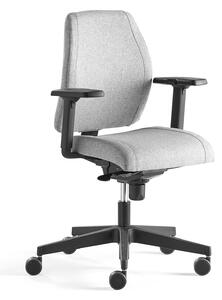 AJ Produkty Kancelářská židle LANCASTER, nízké opěradlo, stříbrnošedá
