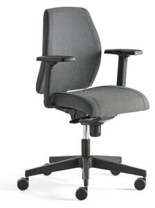 AJ Produkty Kancelářská židle LANCASTER, nízké opěradlo, antracitová