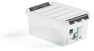 AJ Produkty Plastový box LEE, s víkem, 8 litrů, 340x250x160 mm, průhledný, bal. 10 ks