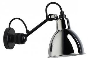 DCW éditions Lampe Gras N°304 E14 nástěnné svítidlo ČernáChromováOvál