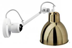 DCW éditions Lampe Gras N°304 E14 nástěnné svítidlo BíláMosazOvál