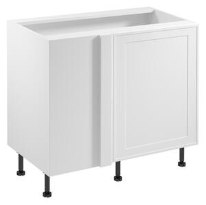 Prodloužená rohová skříňka SALERNO - šířka 100 cm, bílá