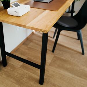 Wuders Pracovní stůl Kengo Velikost: 1400 x 700 mm, Odstín kovu: Černý matný práškový lak - 9005 FS 1400 x 700 mm