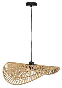 Toolight Toolight, závěsné stropní svítidlo 50cm, 1xE27, APP1739-1CP, hnědá-černá, OSW-06062