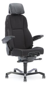 AJ Produkty Kancelářská židle RAMSEY, 24 hod., textilní potah, černá