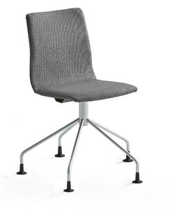 AJ Produkty Konferenční židle OTTAWA, podnož pavouk, šedá, šedý rám