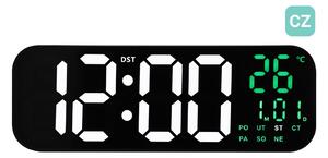 JVD Digitální černé hodiny s LED bílými číslicemi JVD DH9016.3