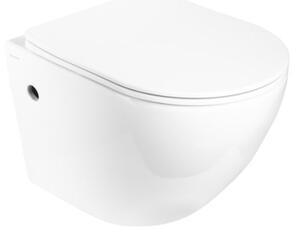 Hydroland Závěsná WC mísa s funkcí bidetu a SoftClose sedátkem Karat, bílá