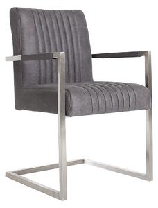 Konferenční židle Asteg s loketními opěrkami, nerez, šedá
