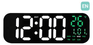 JVD Digitální černé hodiny s LED bílými číslicemi JVD DH9016.4