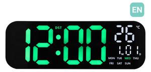 JVD Digitální černé hodiny s LED zelenými číslicemi JVD DH9016.2