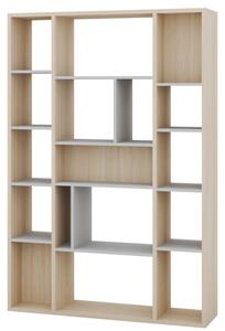Szynaka Regál Ryga 07 120 cm dub Riva/šedý