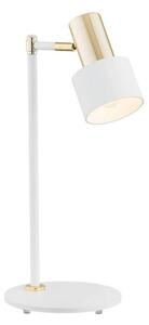 Argon 4256 - Stolní lampa DORIA 1xE27/15W/230V bílá/mosaz AR4256