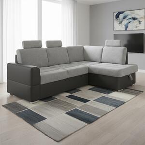 Sedací souprava BARDO + 3x záhlavník | 235x170 cm | PRAVÁ | rozkládací + úlo. prostor | VÝBĚR TKANIN
