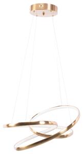 Toolight Toolight, LED závěsné svítidlo 50cm, 32W, G005-CP, zlatá lesklá, OSW-09746
