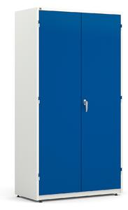 AJ Produkty Kovová skříň SPIRIT, 1900x1020x500 mm, bílá, modré dveře