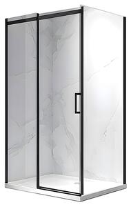 BPS-koupelny Obdélníkový sprchový kout SK-KZ22A 100x80 černý/transparent - bez vaničky