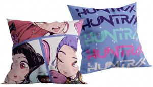 Polštář KPop Demon Hunters HUNTR/X - Koláž dívčího tria - 40x40 cm
