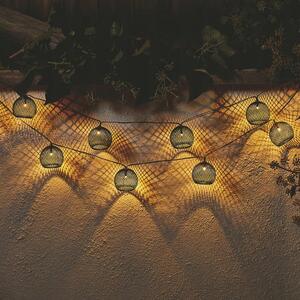 Garden Line Solární LED světelný řetěz Vamas 3,8 m černý/teplá bílá