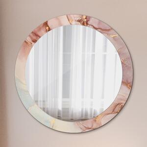 Kulaté zrcadlo rám s potiskem Abstraktní tekutina