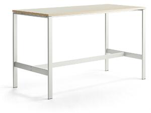 AJ Produkty Stůl VARIOUS, 1800x800 mm, výška 1050 mm, bílé nohy, bříza