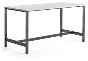 AJ Produkty Stůl VARIOUS, 1800x800 mm, výška 900 mm, černé nohy, bílá
