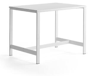 AJ Produkty Stůl VARIOUS, 1200x800 mm, výška 900 mm, bílé nohy, bílá