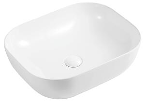 Hydroland Keramické umyvadlo na desku Aurora 49x39,5 cm, bílé