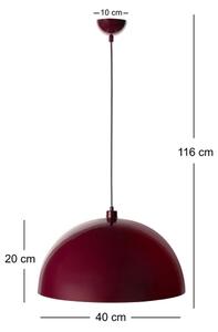 Brilagi - LED Lustr na lanku METALO 1xE27/40W/230V pr. 40 cm burgundy/měděná