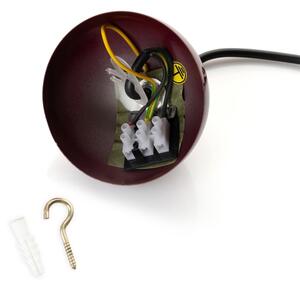 Brilagi - LED Lustr na lanku METALO 1xE27/40W/230V pr. 40 cm burgundy/měděná