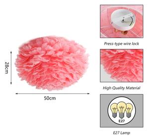 Brilagi - Stropní svítidlo FEATHER 3xE27/40W/230V pr. 50 cm růžová