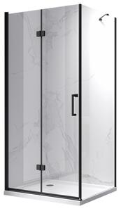 BPS-koupelny Obdélníkový sprchový kout HYD-OK20F 120x90 černá/transparent - bez vaničky