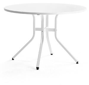 AJ Produkty Stůl VARIOUS, Ø1100 mm, výška 740 mm, bílá, bílá