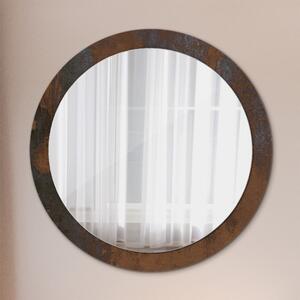 Kulaté dekorativní zrcadlo Kovový rustikální