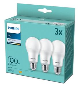 SADA 3x LED Žárovka Philips A60 E27/13W/230V 4000K