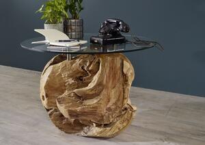 NIKA Konferenční stolek 70x70x60, masivní dřevo, teakové dřevo