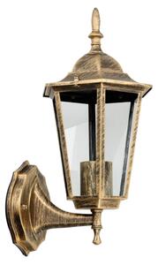 Venkovní nástěnné svítidlo 1xE27/60W/230V IP44 zlatá