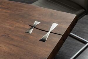Jedálenský stôl MATUM ART 200 cm - hnedá