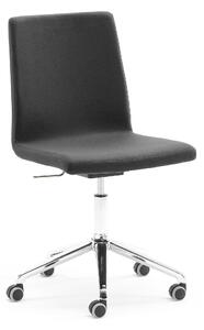 AJ Produkty Konferenční židle PERRY, s kolečky, výkyvný sedák, tmavě šedá