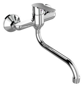 Mereo Mereo, Dřezová nástěnná baterie, Zuna, s ramínkem trubkovým o 18 mm - 200 mm, chrom, CB30101Z
