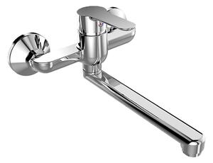 Mereo Mereo, Dřezová nástěnná baterie, Zuna, s ramínkem plochým rovným 160 mm, chrom, CB30202Z