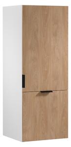 Horní kuchyňská skříňka SALERNO - šířka 60 cm, bílá / dub