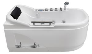 BPS-koupelny Hydromasážní vana HYD-LE796R 140x80 PRAVÁ bez ohřevu vody