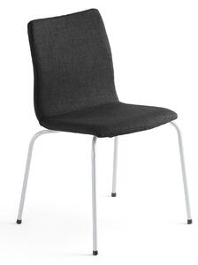 AJ Produkty Konferenční židle OTTAWA, černý potah, šedá